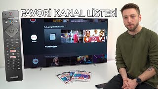 Philips TV'de favori kanal listesi oluşturma