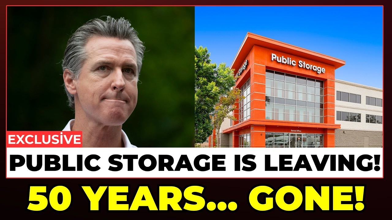 Governor Newsom LOSES IT After Public Storage ABANDONS California For Texas  After 50 YEARS! - YouTube