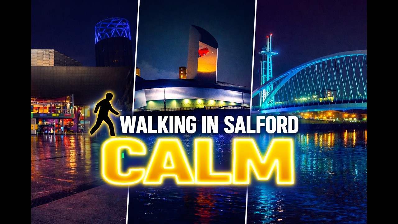 Morning Routine Walk | Peaceful Salford Quays [No Talking]  |  ASMR