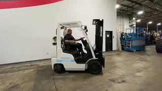 2018 NISSAN MCP1F2A25LV 5,000 LB CUSHION LPG FORKLIFT STK 13094