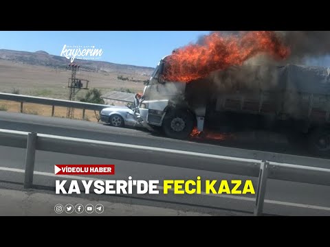 Kayseri'de feci kaza