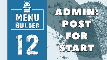 Menu Builder [EN] - 12 - Admin: Message for Start [Bots Constructor Telegram]