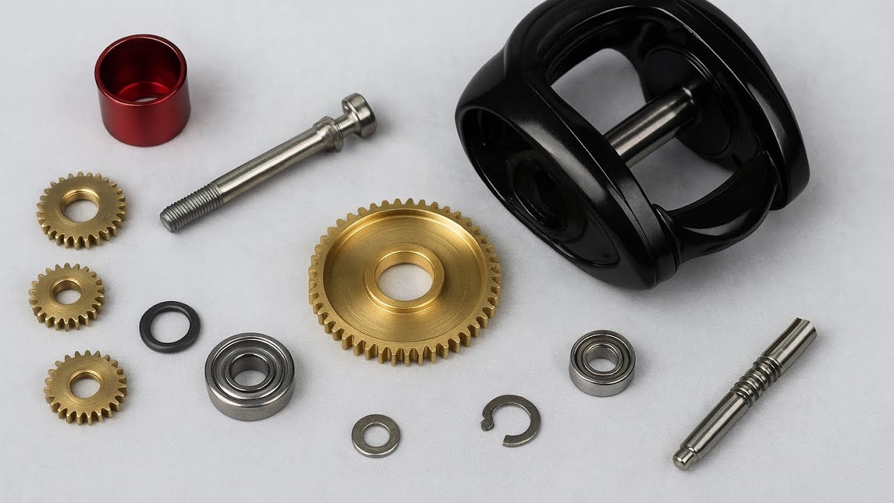 Baitcasting Reel Parts Breakdown – Know Your Gear!#fishing #fish #automobile #fishingtrip #bigfish 