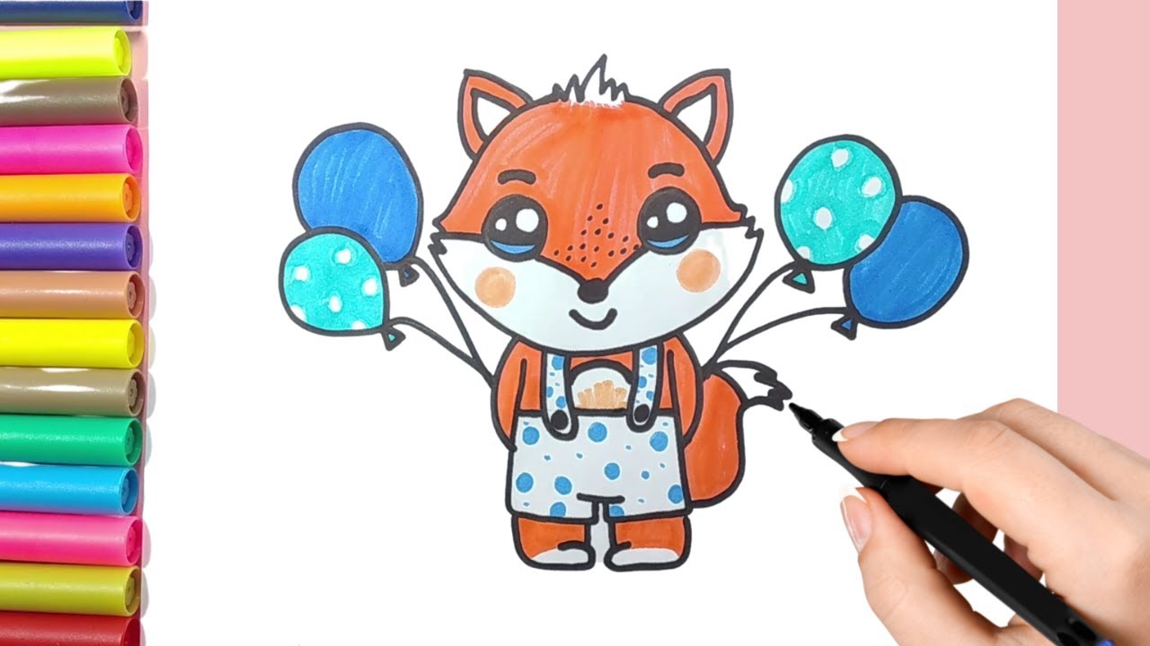 Como desenhar uma Raposa fofa Kawaii ❤ Desenhos Kawaii - Desenhos para  Desenhar 