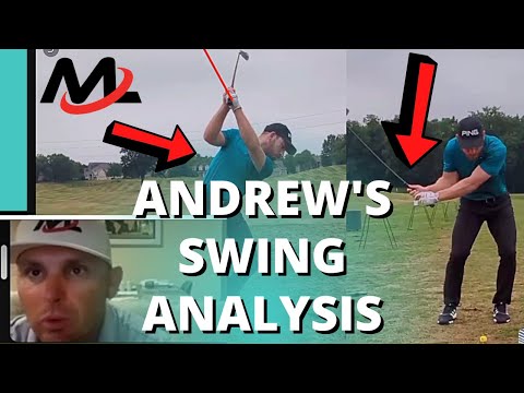 Virtual Lesson For Andrew (Milo Uses Slow Motion Golf Swing Analyzer)