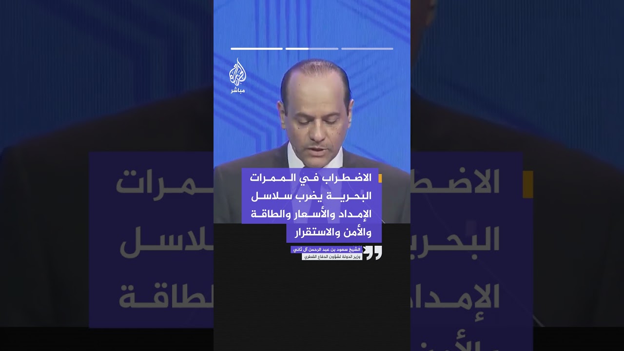 وزير الدولة لشؤون الدفاع القطري: حماية السفن التجارية والمدنية يجب أن تكون أولوية مطلقة