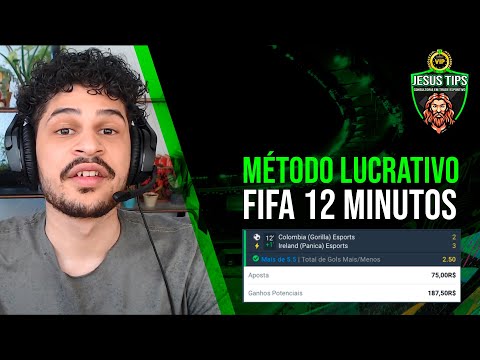 MÉTODO LUCRATIVO FIFA 12 MINUTOS NA BETANO! (Over Gols) #JesusTips