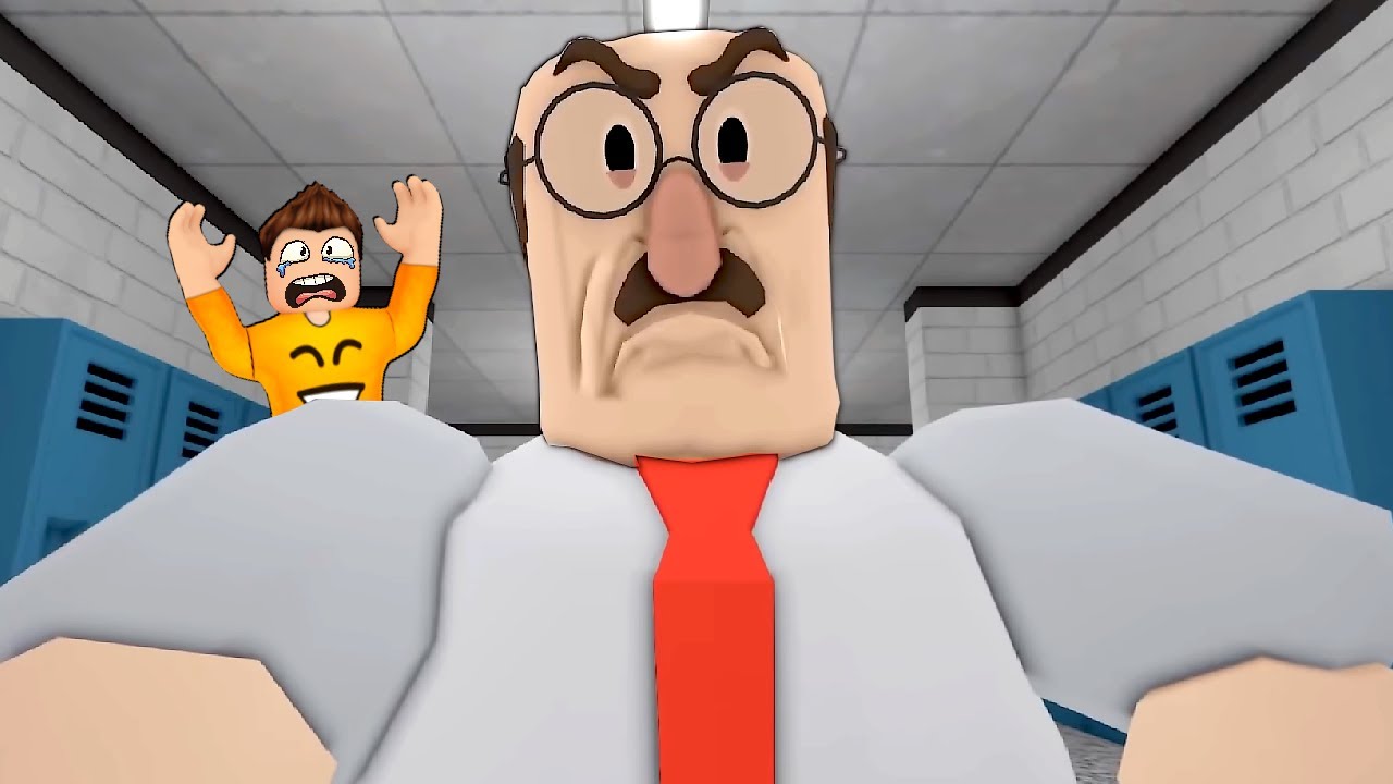 UCIEKAM PRZED STRASZNYM NAUCZYCIELEM w ROBLOX!