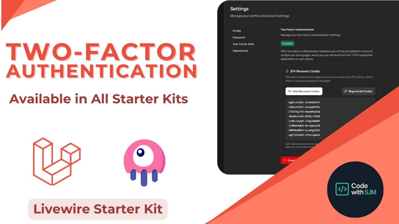 Laravel 12 Update 🚀: How to Enable Two-Factor Authentication (2FA ...