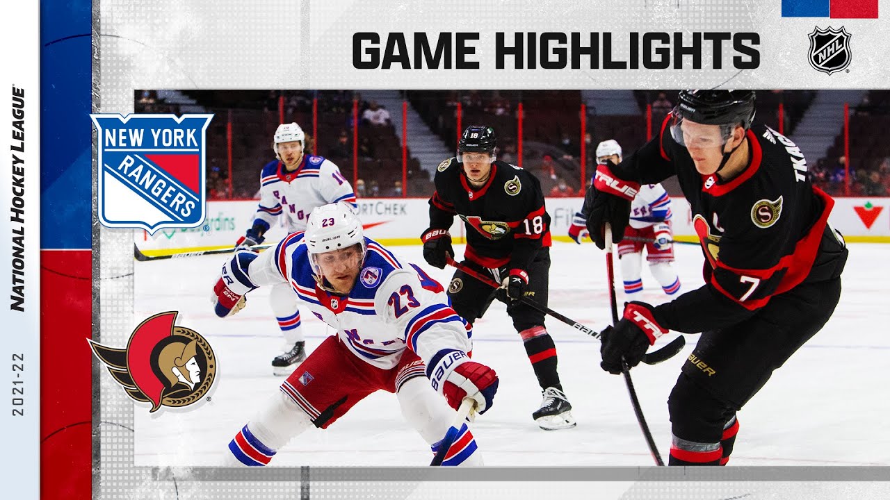 GAMEDAY PREVIEW #61: Ottawa Senators @ New York Rangers