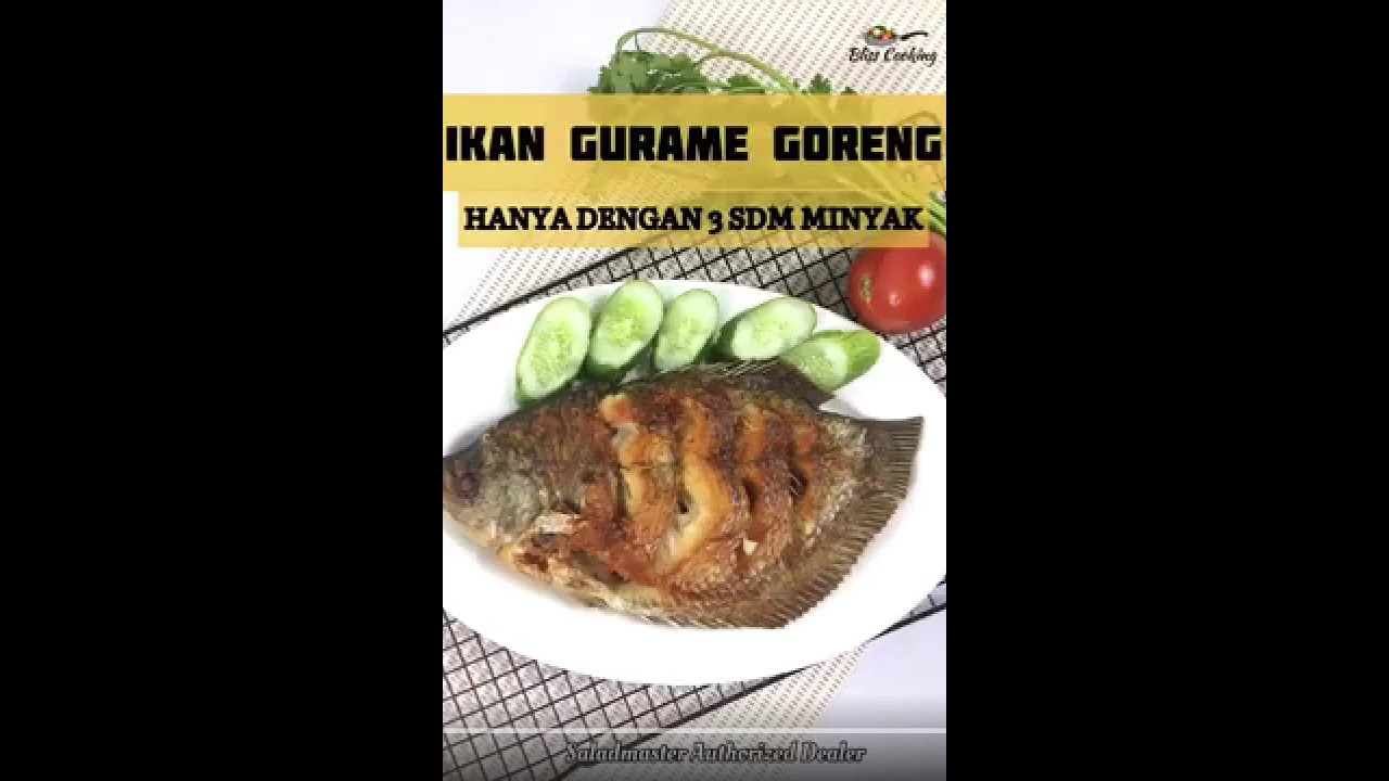 Goreng Ikan Gurame dengan 3sdm minyak??? Bisa donk dengan 12" electric oil skillet 