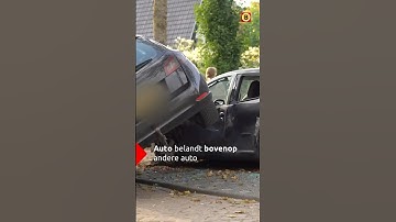 Auto doet een bijzondere uitwijkmanoeuvre | #112nieuws