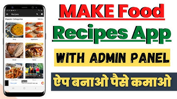 How to Make Food Recipes App || Make Ultimate Food Recipes App || Android Studio Source Code