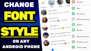 How To Change Font Style On Any Android Phone (Tutorial) screenshot 2