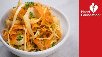 Carrot and parsnip salad recipe | Healthy recipes | Heart Foundation NZ