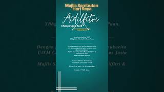 Kad Jemputan Sanjungan Budi Dan Majlis Hari Raya KJM