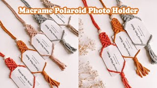 Macrame Polaroid Photo Hanger TUTORIAL | DIY for beginner | Easy Pattern STEP BY STEP | WeaveyStudio screenshot 4