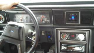 Ford LTD Lights Up the Tires at 50 mph!