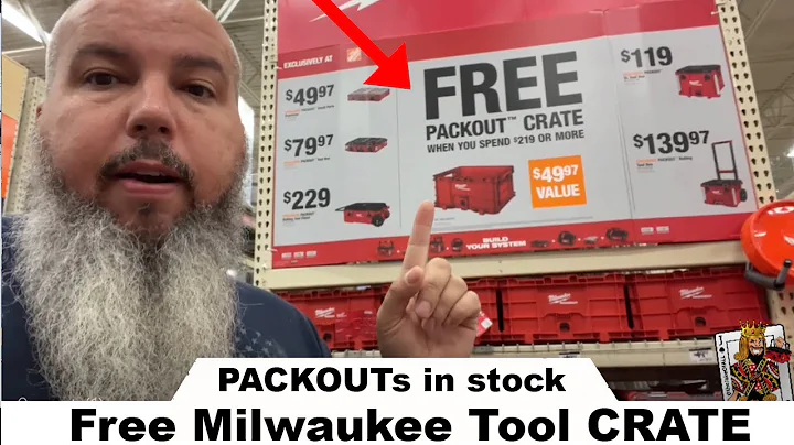 PACKOUT Alert ! @HomeDepot  @MilwaukeeTool  PACKOUT Drawers and Tool Trays - and Free Crates