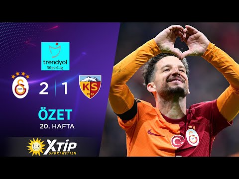 Merkur-Sports | Galatasaray (2-1) M. H. Kayserispor - Highlights/Özet | Trendyol Süper Lig - 2023/24