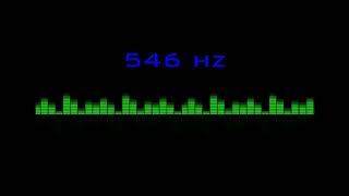 ⒽⓏ| 546 hz Pure Tone Frequency| NO Music , For Meditation, Testing. Black Screen