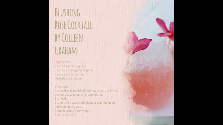 Blushing Rose Cocktail by Colleen Graham