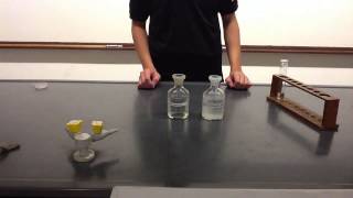 Testing for ammonia gas_ moist red litmus paper