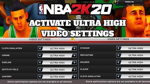 NBA 2K20 MOBILE - Activate Ultra high video settings