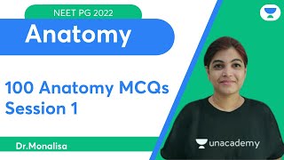 100 Anatomy MCQs Session 1 | Let’s Target  NEET PG 2022 | Let's Crack NEET PG | Dr.Monalisa screenshot 3