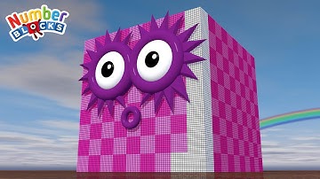Looking for Numberblocks Cube BIGGEST 90x90x100 is Numberblokcs 810.000 GIANT Number Pattern