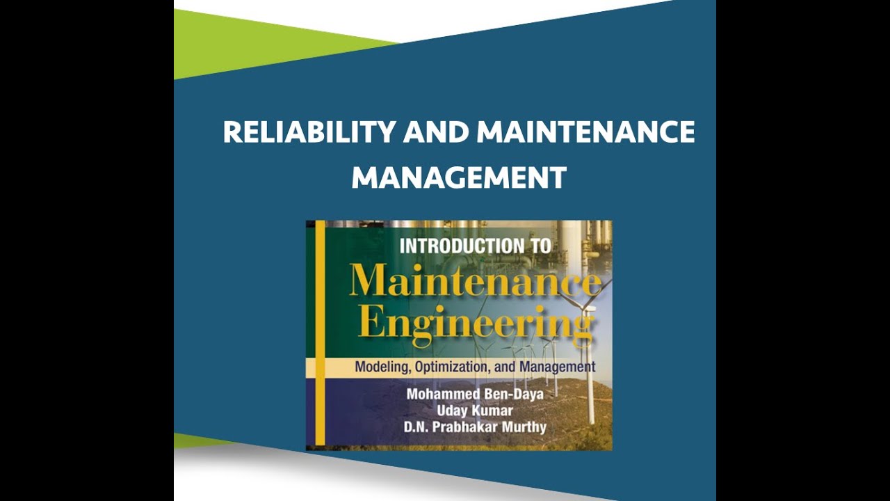 Reliability and Maintenance Mgt 4-1 Basic Concepts of Maintenance - YouTube