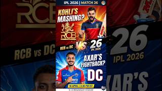 RCB vs DC Today Match Prediction आज कौन जीतेगा IPL 2026 | #shorts #viral #trending #rcb #ipl2026