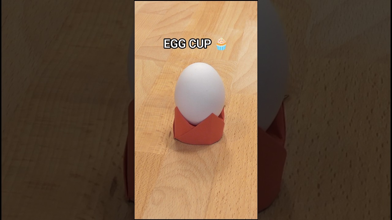 HOW TO MAKE EGG CUP TUTORIAL INCL ART | SUPER WAY ORIGAMI EGG CUP | SIMPLE DIY PROJECT