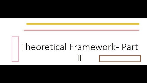 Research Methodology: Theoretical Framework: Part II: How to make Theoretical Framework in Research
