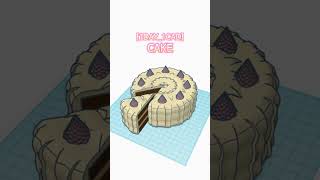[1DAY_1CAD] CAKE #shorts #tinkercad #project
