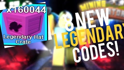 8 NEW LEGENDARY CODES IN MINING SIMULATOR | ROBLOX