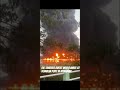A massive fire erupted at a river port in Homalin port in Myanmar, a