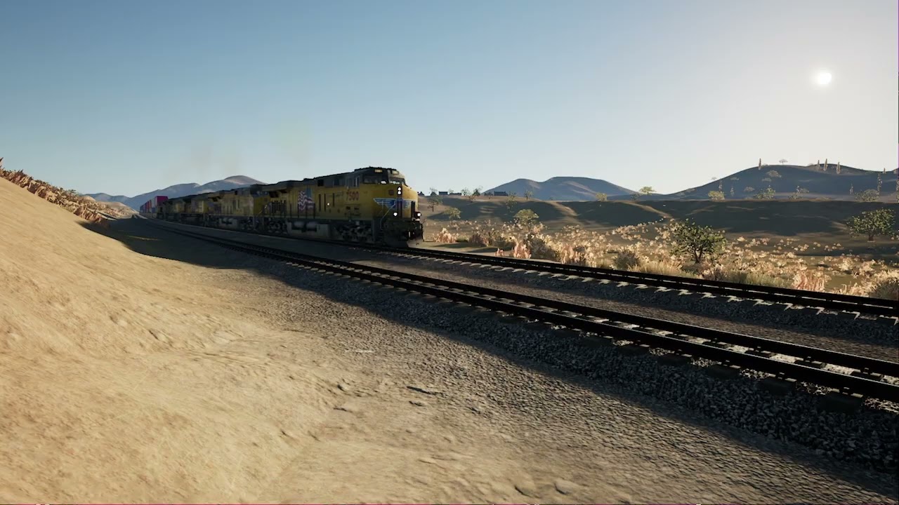 Union Pacific Eng No. 7500 W/Heavy Manifest To Long Beach ,CA @TrainSimWorld 