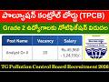 Pollution Control Board Recruitment for 20 Analyst Grade 2 Vacancy 2026 || TGPCB Analyst Gr 2 Jobs