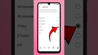 How to set daily time limit on instagram || instagram time management setting #shorts #instagram