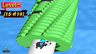 Stack rush 3D - Level (15 to 19)|stack rush game| stack rush new update (ios & android)| Rk gameplay screenshot 2