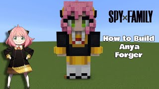 Minecraft | How To Build a Anya Forger Statue From (Spy x Family)