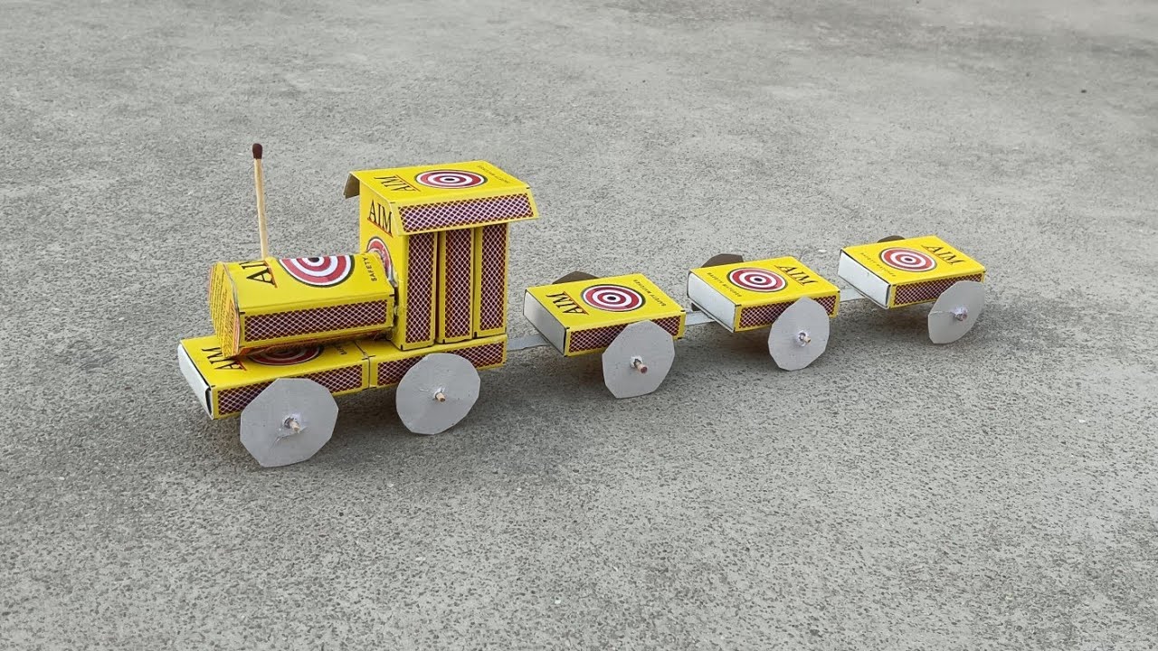 How to Make Matchbox Train - DIY Matchbox Train - Matchbox Train At ...