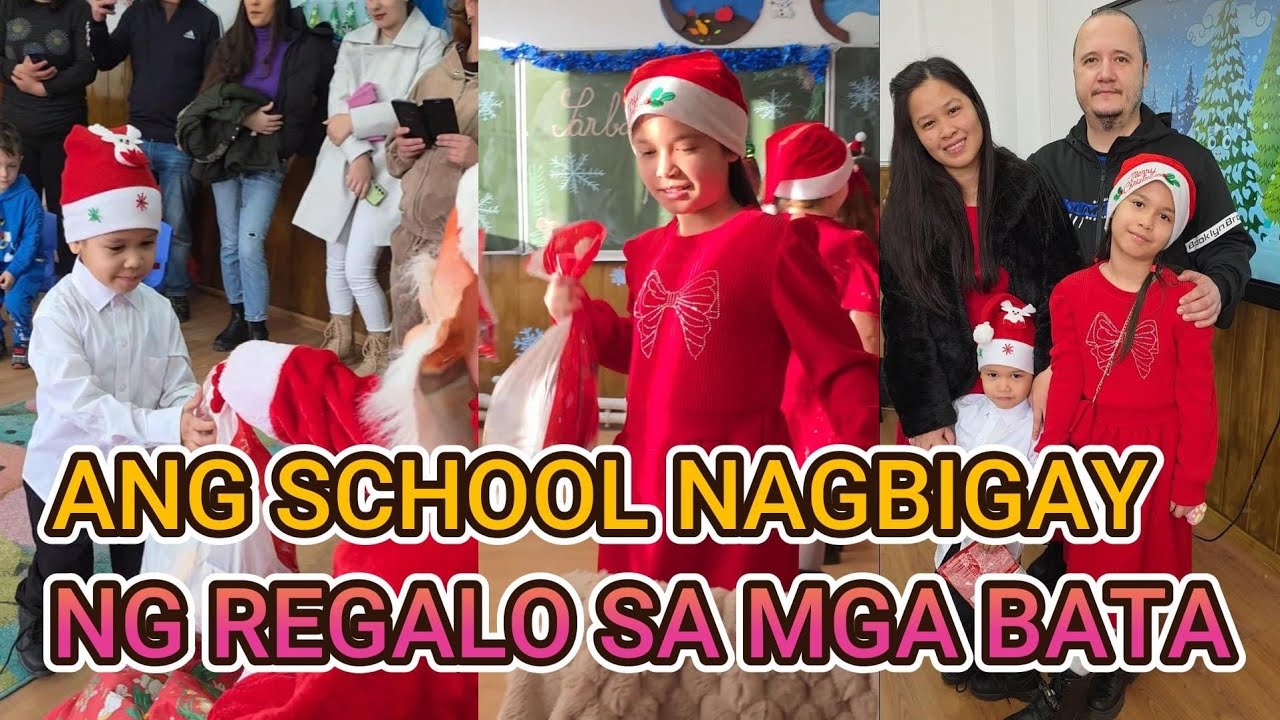 Рождественская вечеринка Кэтюши и Эди в 2025 году | Их школа подарила детям подарок