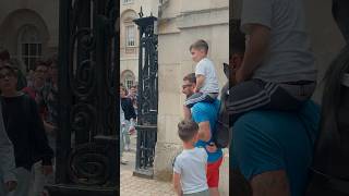 Horse Tickles Man Horse Guards, Royal Guard, Kings Guard, Horse, London, 2024