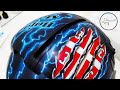 How to Airbrush Realistic Lightning on a Helmet - TUTORIAL