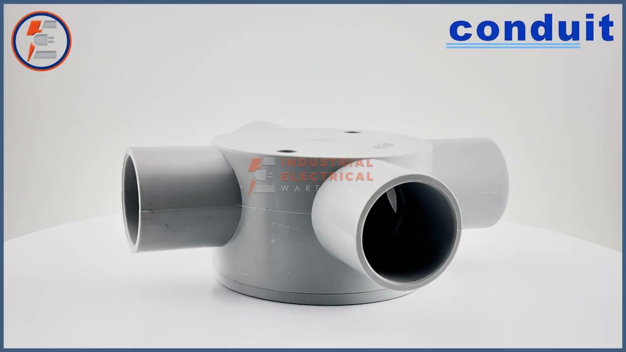 4-Way Conduit Junction WMI-SSPC25 | PVC 25mm | Grey | Durable Electrical Connector