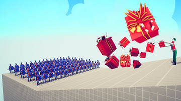 PRESENT ELF MULTIPLE GIFTS vs EVERY UNİT Part 1 | TABS - Totally Accurate Battle Simulator
