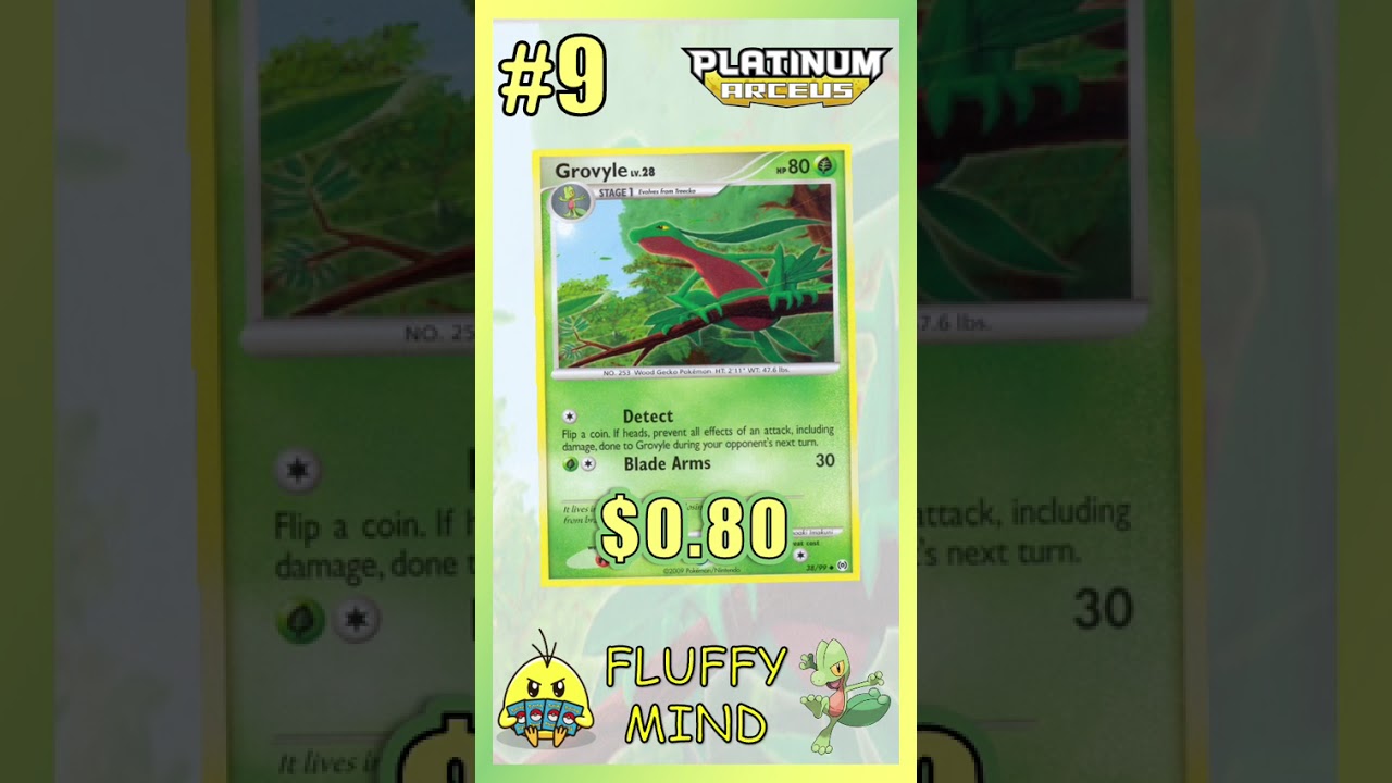 Top 10 GROVYLE Pokemon Cards #PokemonTCG #Grovyle #Pokemon - YouTube