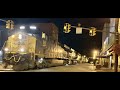 Huge Street Running Train With DPU & CSX MOW Vehicle Filmed By My Wife In Saint Marys West Virginia!